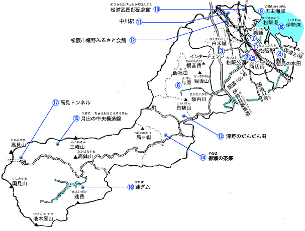 松阪市内図